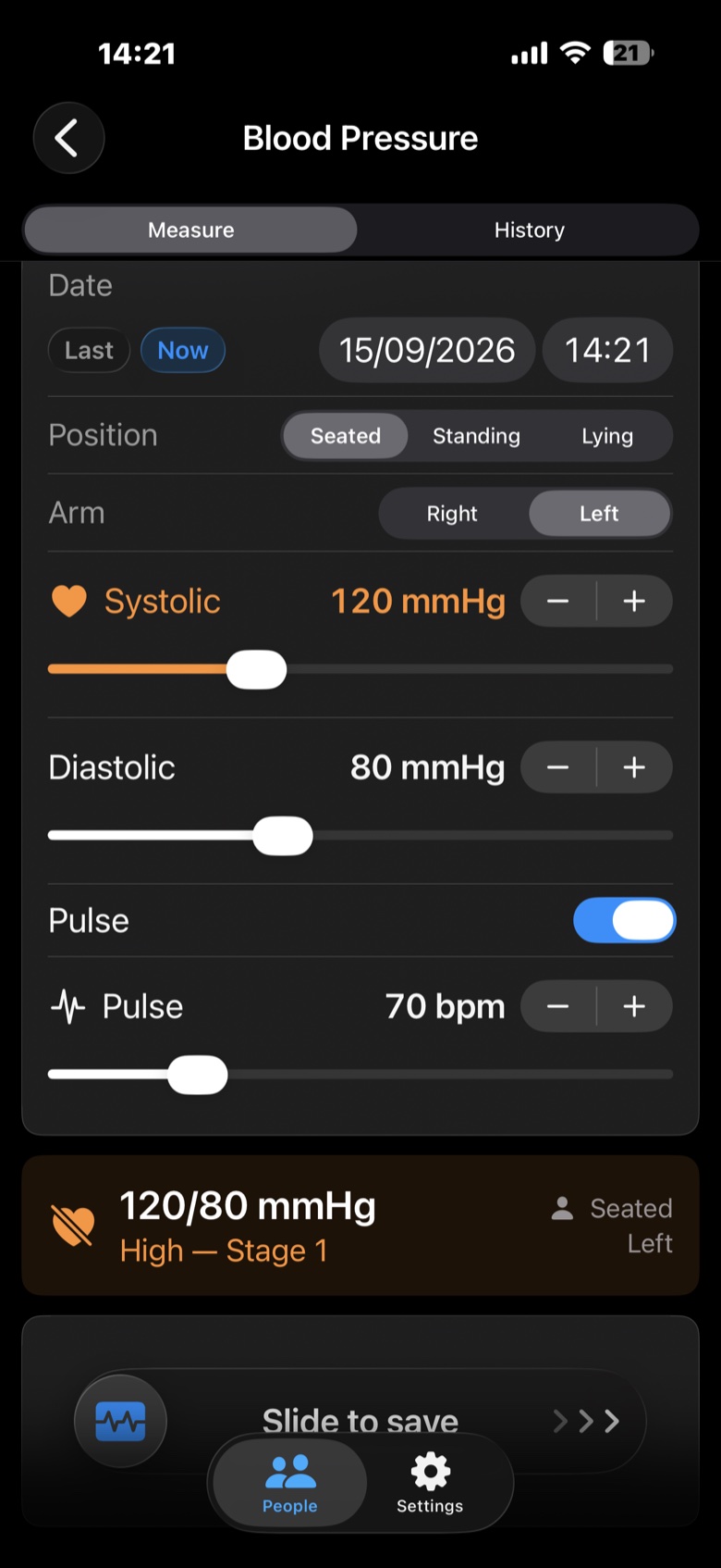 FamiliAID blood pressure screen